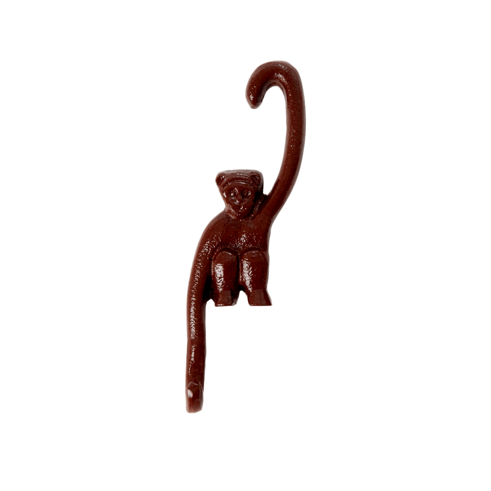 Monkey Shaped Coloured Metal Hooks By Rice DK